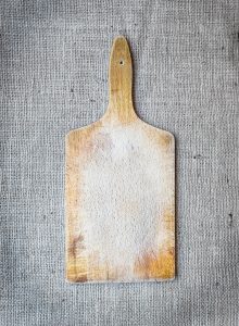 Clean a cutting board