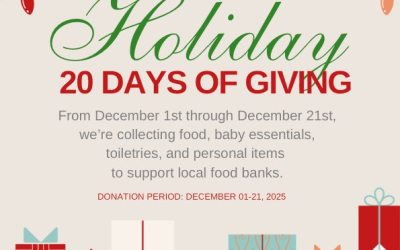 Our Annual 20 Days of Giving is Back!